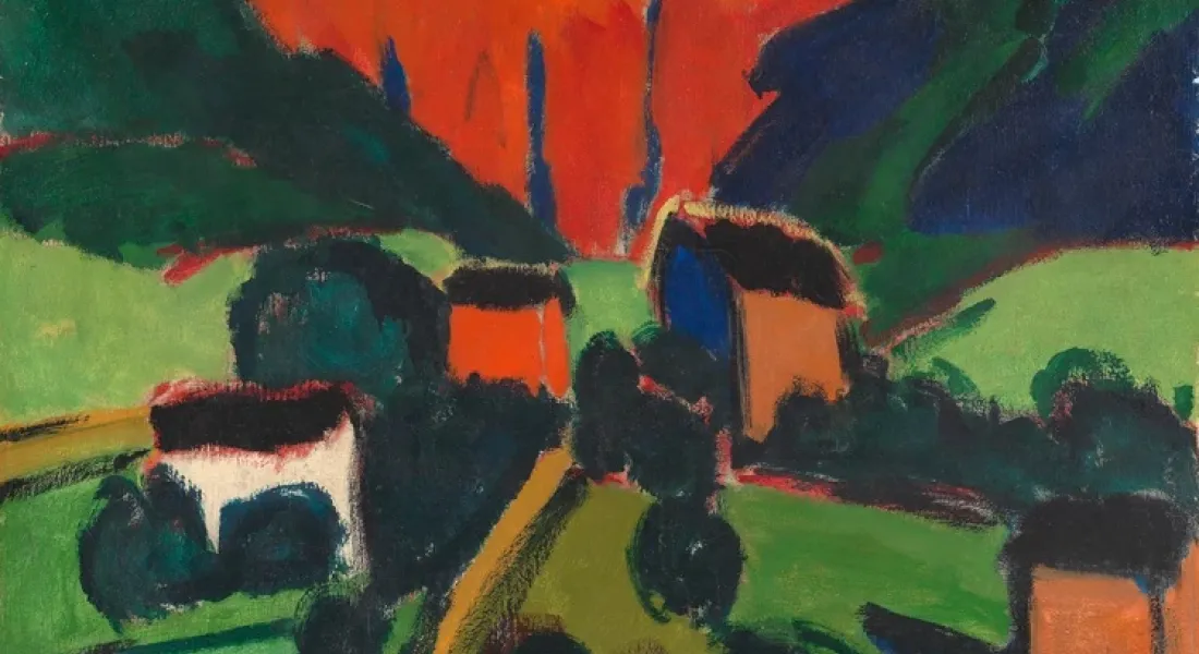 Karl Schmidt-Rottluff, Norwegische Landschaft (Skrygedal), 1911, Buchheim Museum © VG Bild-Kunst, Bonn, 2026