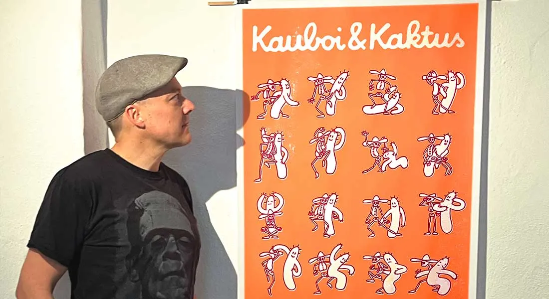 Kauboi und Kaktus