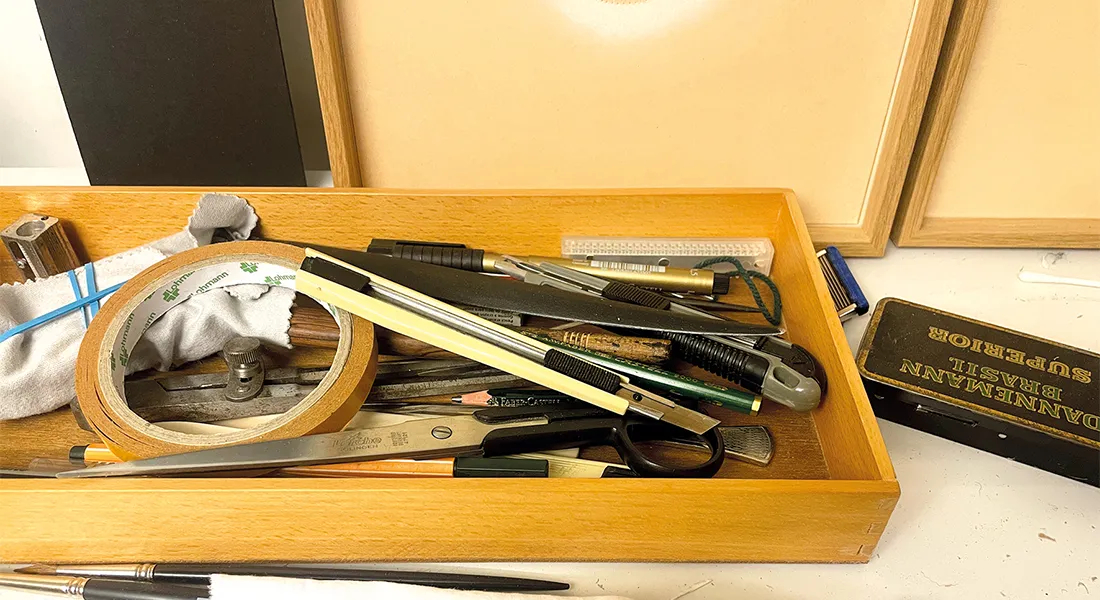 Kunst in Pfersee – Blick ins Atelier