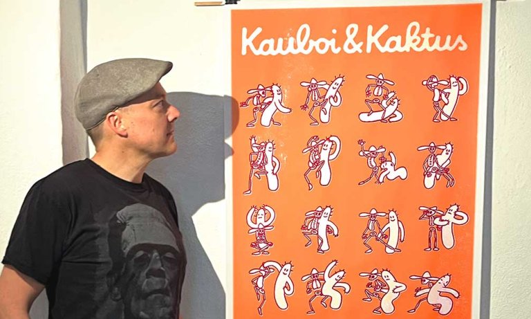 Kauboi und Kaktus