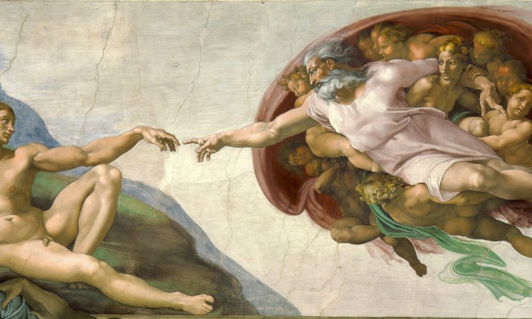 Die Erschaffung desc Adam in der Sixtina